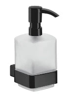 EMCO Loft, distributeur de savon, modèle mural, verre satiné, noir