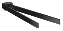 EMCO Loft, porte-serviettes, 2 parties pivotables 310mm, noir