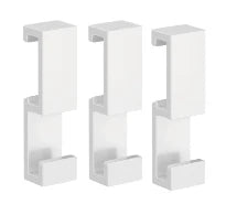 EMCO Loft, haak, voor handdoekhouder/legger, kunststof wit, set 3 stuks