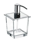 EMCO Liaison, zeepdispender voor reling, kristalglas helder, 365ml, chroom