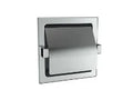 EMCO System2, toiletrolhouder met klep, inbouw model, chroom