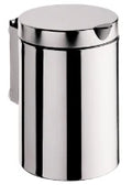 EMCO System2, poubelle avec couvercle, 3 litres, modèle mural, rond, chromé