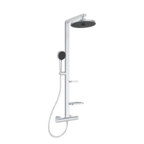 Ideal Standard Alu+ robinet thermostatique set de douche - douche de tête 260 mm - douchette 100 mm - silver
