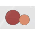 Plaque de déclenchement Geberit Sigma01 pour rinçage à 2 volumes - pour WC Bambini - Plaque  - blanc - Touche quantité totale  - rouge carmin - Touche quantité partielle  - orange