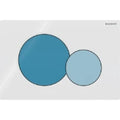 Plaque de déclenchement Geberit Sigma01 pour rinçage à 2 volumes - pour WC Bambini - Plaque  - blanc - Touche quantité totale  - bleu océan - Touche quantité partielle  - bleu clair