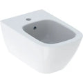 Bidet suspendu Geberit Smyle Square forme fermée - T 54cm - Trop-plein Visible - Blanc