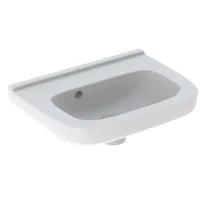 Geberit 300 Basic lave-mains 400 x 295 x 150 mm - blanc KeraTect - sans trou de robinet - avec trop-plein