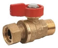 Giacomini  R254P-1 Vanne A sphère.1/2Mxcal.1/2 F.Rouge 1 Bleu 1/2"M X 1/2"