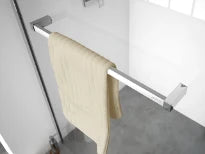 HUPPE AC PORTE SERVIETTE 600MM (A COLLER, RECOUPABLE) argent mat