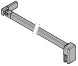 HUPPE AC Renfort transversal (verre/verre) pour épaisseur verre de 6 à 8mm 1200 chr