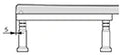 HÜPPE EasyFlat douchepoten vr tub 90x90 inb.h.120-180mm