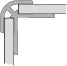 Huppe AC Profilé d'angle, extérieur 2550 blanc