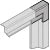 HUPPE AC Attache d angle à 2 bords blanc