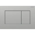 Geberit Sigma 01 Plaque de commande pour rinçage à 2 volumes, carré: Laqué chromé mat / Revêtement facile à nettoyer