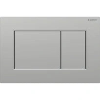 Geberit Sigma 01 Plaque de commande pour rinçage à 2 volumes, carré: Laqué chromé mat / Revêtement facile à nettoyer