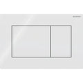 Geberit Sigma 01 Plaque de commande pour rinçage à 2 volumes, carré: Blanc