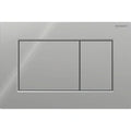 Geberit Sigma 01 Plaque de commande pour rinçage à 2 volumes, carré: Chromé brillant