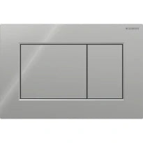 Geberit Sigma 01 Plaque de commande pour rinçage à 2 volumes, carré: Chromé brillant