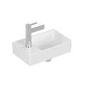 Villeroy & Boch Avento lave-mains 360 x 220 mm - Stone White CeramicPlus - avec trou de robinet gauche - sans trop-plein