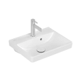 Villeroy & Boch Avento lave-mains 450 x 370 mm - Stone White CeramicPlus - avec trou de robinet - avec trop-plein