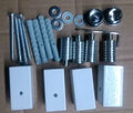 Procasa Caldo/Calore Squaro kit de montage pour radiateur - complet - blanc