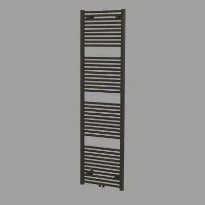 Procasa Caldo Rondo sèche-serviette à tubes ronds - 1800x600mm - 990W - raccordement en bas - noir mat