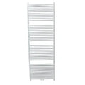 Procasa Caldo Squaro sèche-serviette à tubes carrés - 1800x600mm - 1095W - raccordement en bas - RAL 9016 blanc signalisation