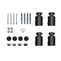 Procasa Caldo/Calore Rondo kit de montage pour radiateur - réglable - 60-85mm - noir