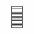 Procasa Caldo Squaro sèche-serviette à tubes carrés - 1200x600mm - 612W - raccordement en bas - noir mat