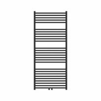 Procasa Caldo Squaro sèche-serviette à tubes carrés - 1400x600mm - 744W - raccordement en bas - noir mat