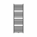 Procasa Caldo Squaro sèche-serviette à tubes carrés - 1800x600mm - 1095W - raccordement en bas - noir mat