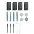 Procasa Caldo/Calore Squaro kit de montage pour radiateur - complet - noir mat