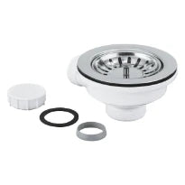 Grohe WSS clapet évier - stainless steel, brushed