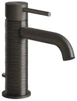 GESSI Trame Mitigeur lavabo, avec vidage et flexibles de raccordement. Black Metal Brossé PVD