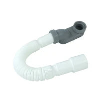 Procasa Caballo siphone extra plat 6/4 x 40 mm - avec flexible 40 x 1000 mm