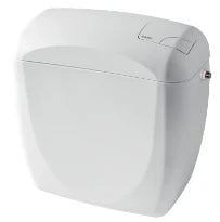 Siamp Rondo réservoir de chasse - blanc - synthetique avec bouton duo