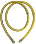 GSA Gasflex inox flexible gaz MF 3/4 x 3/4 - 1500 mm - approuvé ARGB - avec gaine jaune