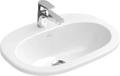 Villeroy & Boch O.Novo lavabo encastré 560 x 405 mm - blanc - avec trou de robinet - avec trop-plein