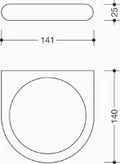 HEWI support pour insert porte-savon, edition mat, blanc pur