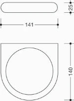 HEWI support pour insert porte-savon, edition mat, blanc pur