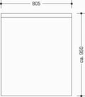 HEWI rideau pour tringle et rideau douche ,blanc/argnt