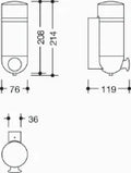Hewi 477 distributeur de savon,réservoir blanc mat blanc de sécurité