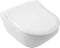 Villeroy & Boch Architectura toilette suspendue PACK TwistFlush E (toilette suspendue + siège exclusive avec softclose) sans rebord 370 x 530 mm - fixation cachée - blanc