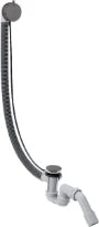 Hansgrohe Axor Flexaplus S set complet garniture de vidage et trop-plein pour baignoire spéciale - Brushed Black Chrome