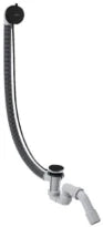Hansgrohe Axor Flexaplus S set complet garniture de vidage et trop-plein pour baignoire spéciale - noir mat