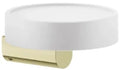 GESSI Rilievo Accessories Porte-savon mural blanc. Brass PVD