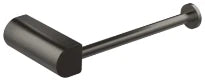 GESSI Rilievo Accessories Porte-papier mural horizontal ou vertical. Black Metal Brossé PVD