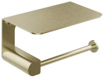 GESSI Rilievo Accessories Porte-papier mural à couvercle. Brushed Brass PVD
