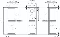 HUPPE AC Flexibles Wannenfußgestell A1 = 900mm A1 = 900mm