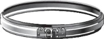 Roccheggiani SPG 316L inox simple paroi bande de connexion 150 mm